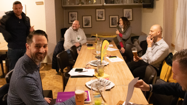 Vorstand FDP DON (von links: Stefan Baur, Gottfried Göbbel, Marcus Ehrnecker, Nadine Korany, Joachim Werner, Sven Reuter.